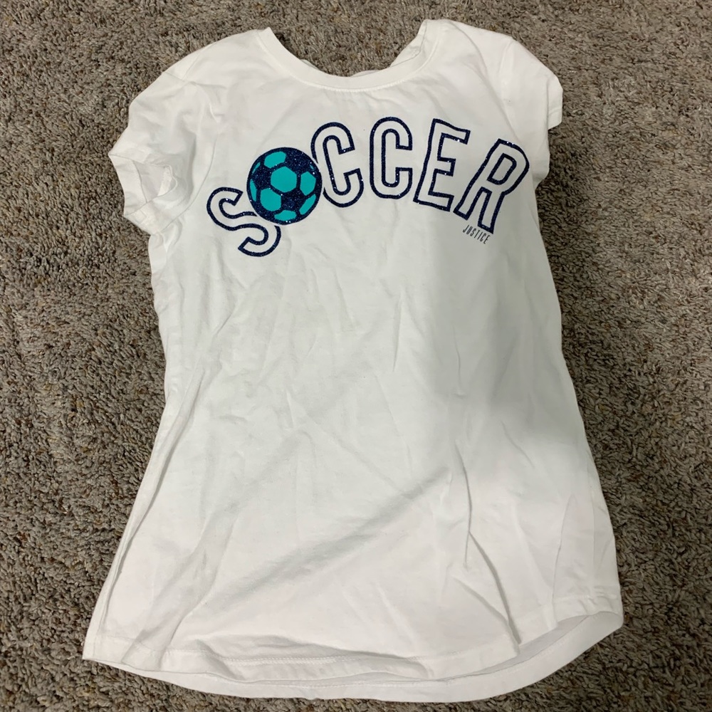 Girl JUSTICE soccer shirt